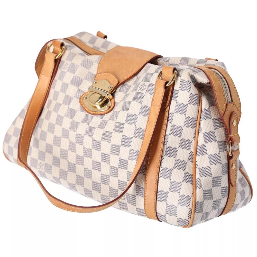 Louis Vuitton Stresa PM Damier Azur Small Shoulder Bag N42220 Beige Multi - Picture 4 of 13